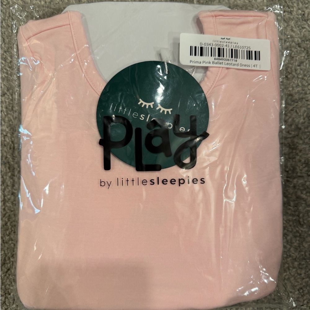 Little Sleepies Pink Ballet Leotard Dress 4T NEW